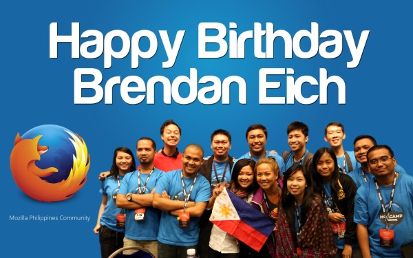Happy Birthday Brendan Eich 2013