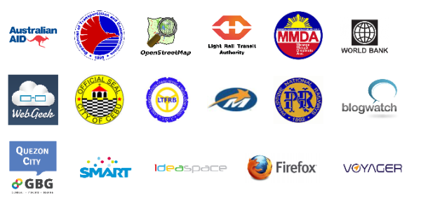 Government agencies and Tech Communities supporting the Philippine Transit App Challenge