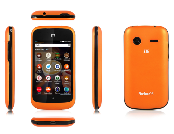 ZTE Open powered by Mozilla's Firefox OS.