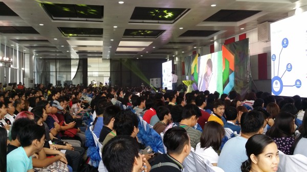 The conference was attended by around a thousand developers and IT professionals, students.