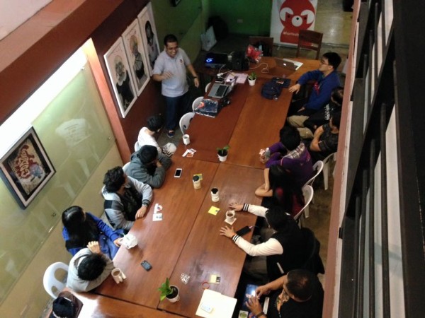 A bird's eye view of the MozCoffee session (photo courtesy of Frederick Villaluna).