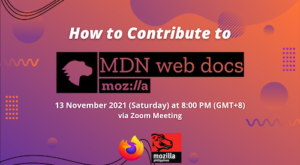 “How to Contribute to MDN Web Docs” Session Scheduled