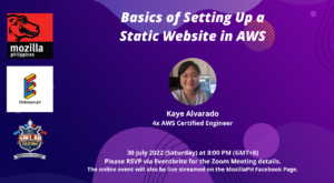 MozillaPH Monthly Online Meetup for July 2022